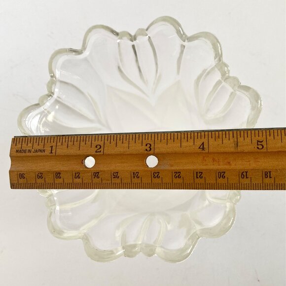 Frosted Glass Light Cover Shade Tulip Style Clear 5in Diameter Replacement - Picture 10 of 10